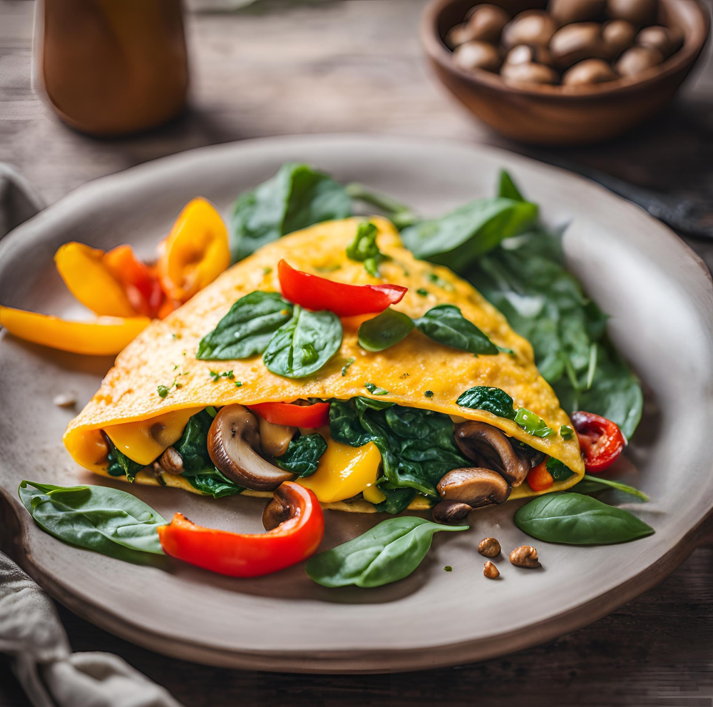 Fuel Your Day: Protein-Packed Black Bean & Feta Omelette